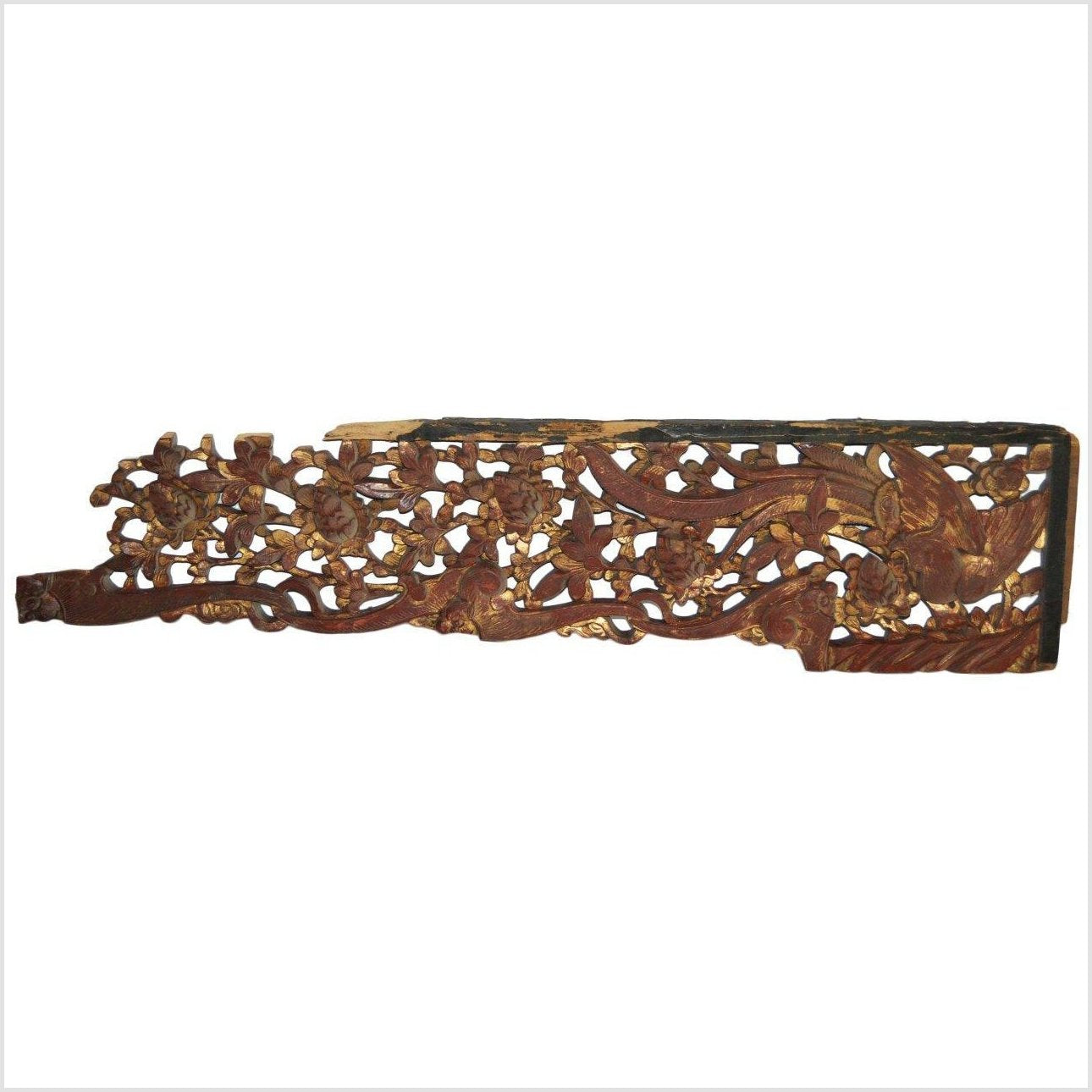 Antique Hand-Carved Wall Ornament-1. Asian & Chinese Furniture, Art, Antiques, Vintage Home Décor for sale at FEA Home