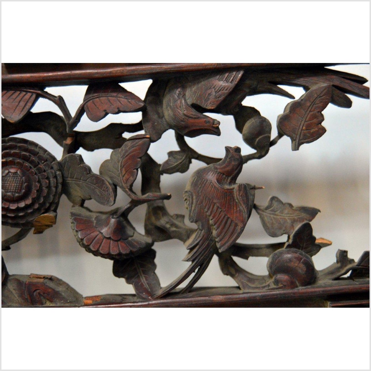 Antique Hand-Carved Wall Ornament-6. Asian &amp; Chinese Furniture, Art, Antiques, Vintage Home Décor for sale at FEA Home