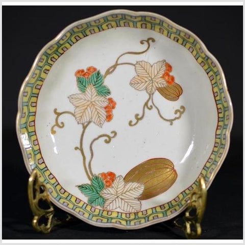 Antique Hand Painted Asian Bowl-YN4627 / 1-1. Asian & Chinese Furniture, Art, Antiques, Vintage Home Décor for sale at FEA Home