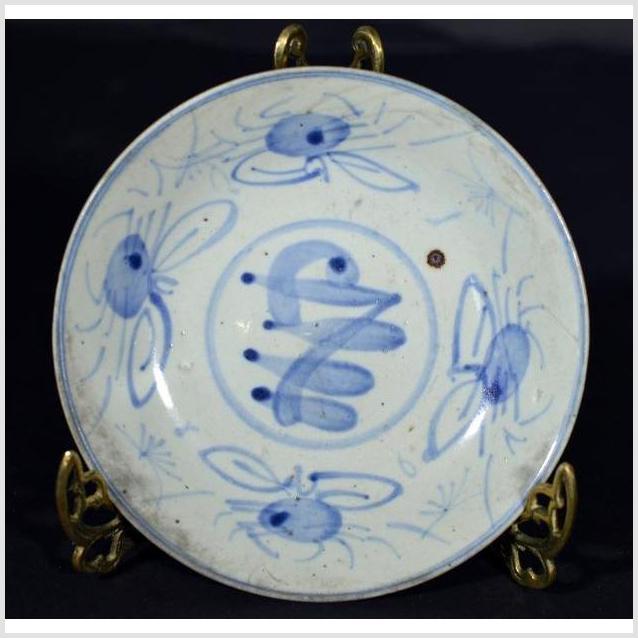 Antique Hand Painted Chinese Plate-YN4330-1. Asian & Chinese Furniture, Art, Antiques, Vintage Home Décor for sale at FEA Home