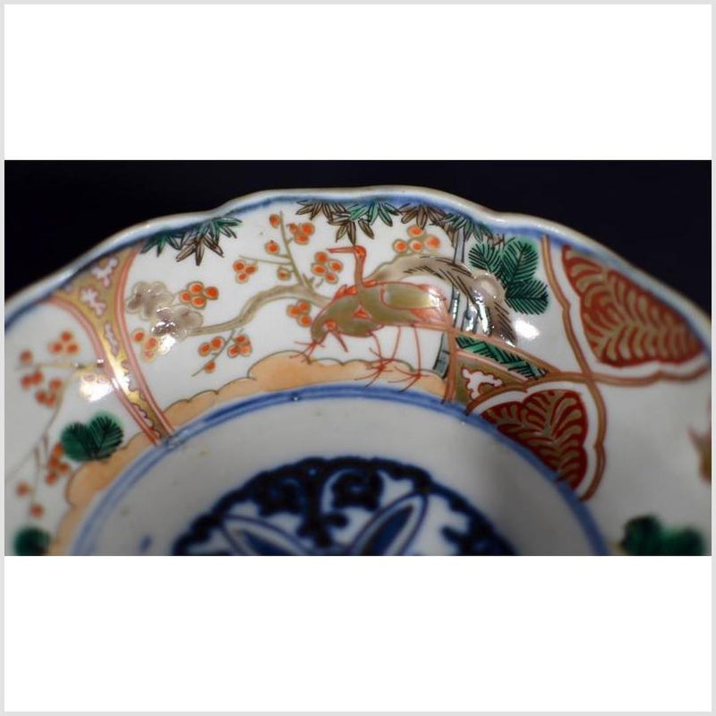 Antique Hand Painted Japanese Imari Porcelain Bowl 