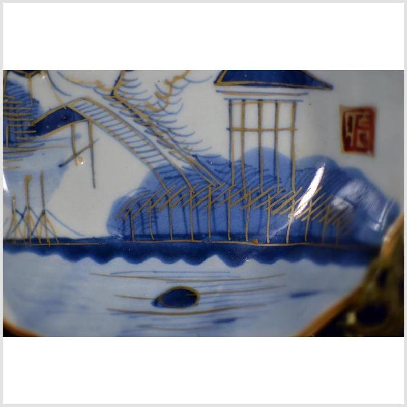 Antique Hand Painted Japanese Imari Porcelain Plate