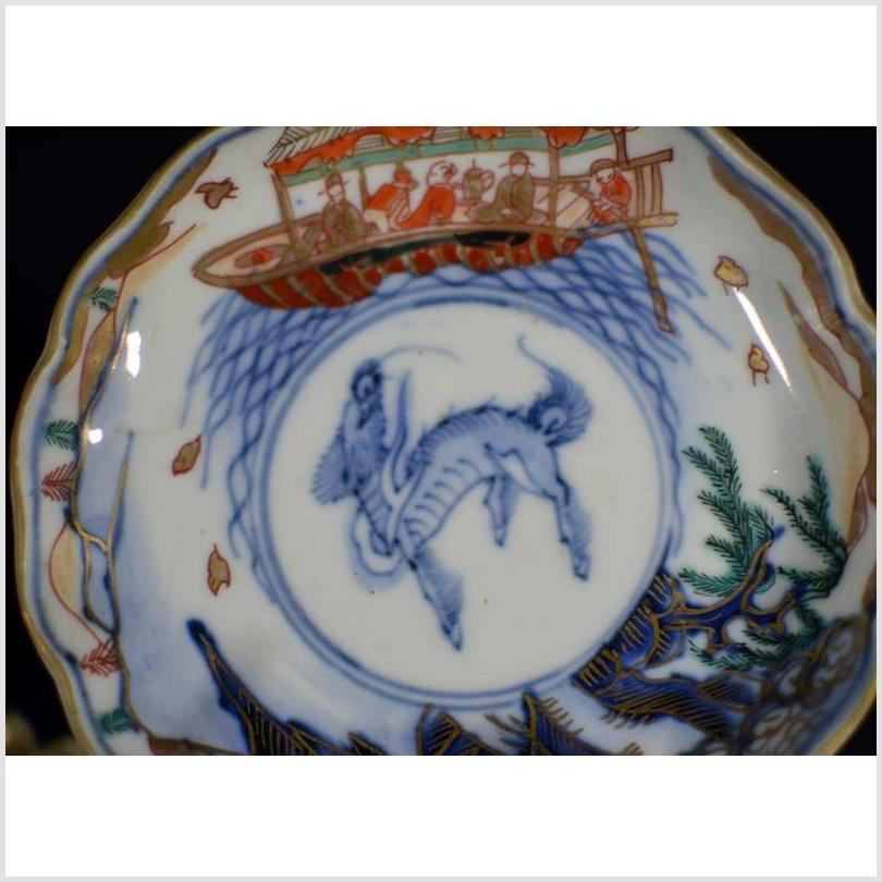 Antique Hand Painted Japanese Imari Porcelain Plate-YN4589 / 7-3. Asian & Chinese Furniture, Art, Antiques, Vintage Home Décor for sale at FEA Home
