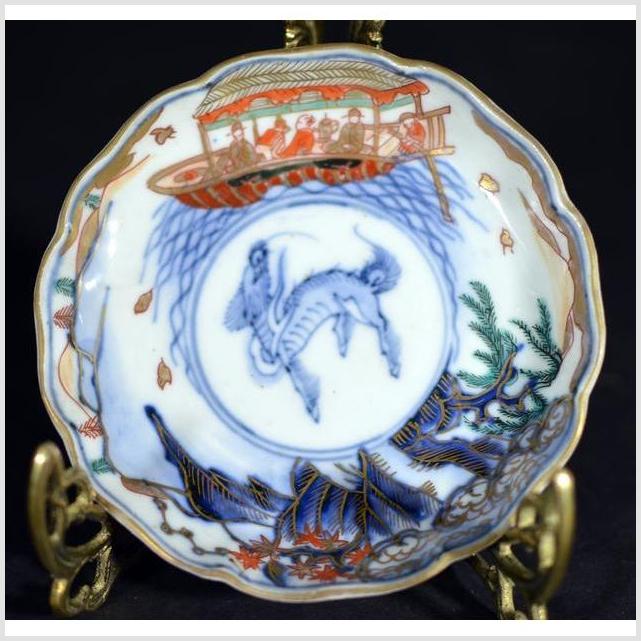 Antique Hand Painted Japanese Imari Porcelain Plate-YN4589 / 7-1. Asian & Chinese Furniture, Art, Antiques, Vintage Home Décor for sale at FEA Home