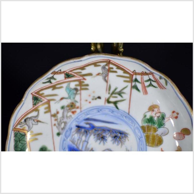 Antique Hand Painted Japanese Imari Porcelain Plate  