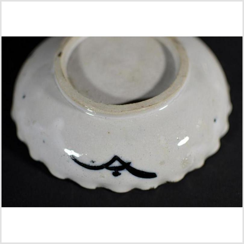 Antique Hand Painted Japanese Porcelain Scalloped Plate-5. Asian &amp; Chinese Furniture, Art, Antiques, Vintage Home Décor for sale at FEA Home