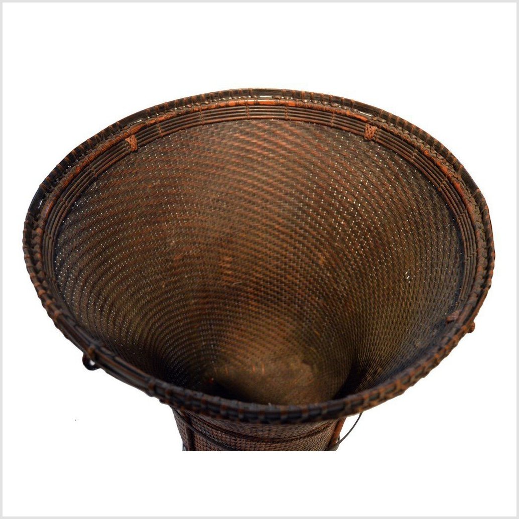Handwoven Rattan Farmer's Basket-1. Asian & Chinese Furniture, Art, Antiques, Vintage Home Décor for sale at FEA Home