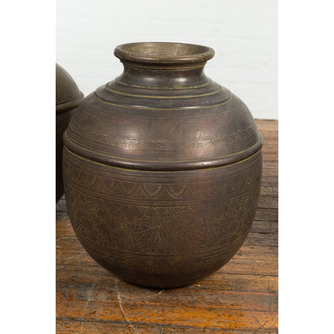 Indian Brass Water Vessels, Sold Each-YN7667 A-B-C-12. Asian & Chinese Furniture, Art, Antiques, Vintage Home Décor for sale at FEA Home