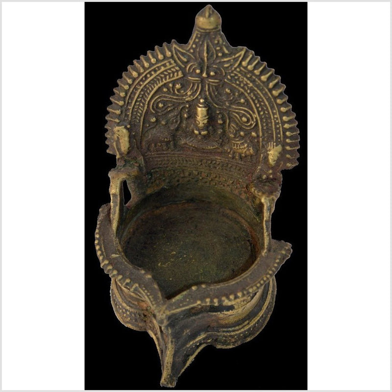 Antique Indian Brass Oil Lamp