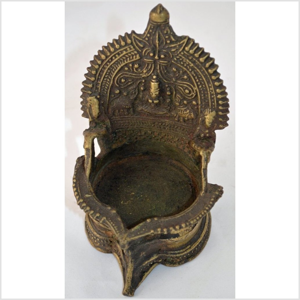 Antique Indian Brass Oil Lamp-3. Asian &amp; Chinese Furniture, Art, Antiques, Vintage Home Décor for sale at FEA Home