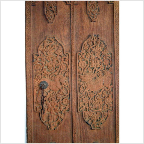 Antique Indian Door-YN2980-6. Asian & Chinese Furniture, Art, Antiques, Vintage Home Décor for sale at FEA Home