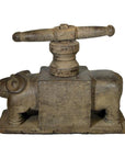 Antique Indian Hand Carved Wood Juicer-5. Asian & Chinese Furniture, Art, Antiques, Vintage Home Décor for sale at FEA Home