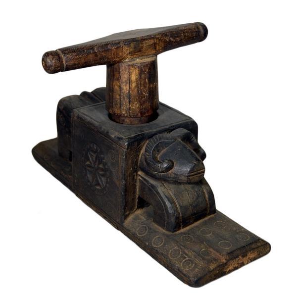 Antique Indian Hand Carved Juicer-2. Asian & Chinese Furniture, Art, Antiques, Vintage Home Décor for sale at FEA Home