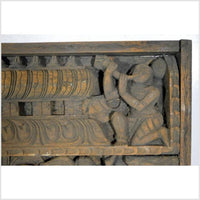 Antique Sheesham Wood Indian Temple Carving 