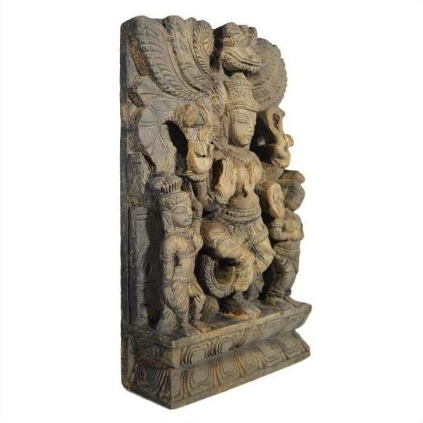 Antique Indian Hand Carved Sheesham Temple Decoration-6. Asian &amp; Chinese Furniture, Art, Antiques, Vintage Home Décor for sale at FEA Home