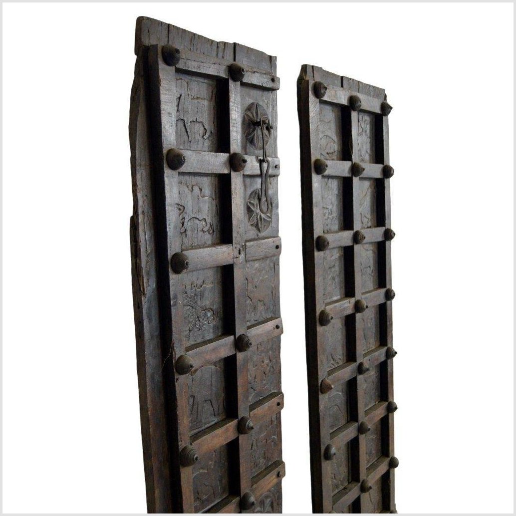 Antique Indian Hand Carved Temple Doors-14. Asian &amp; Chinese Furniture, Art, Antiques, Vintage Home Décor for sale at FEA Home