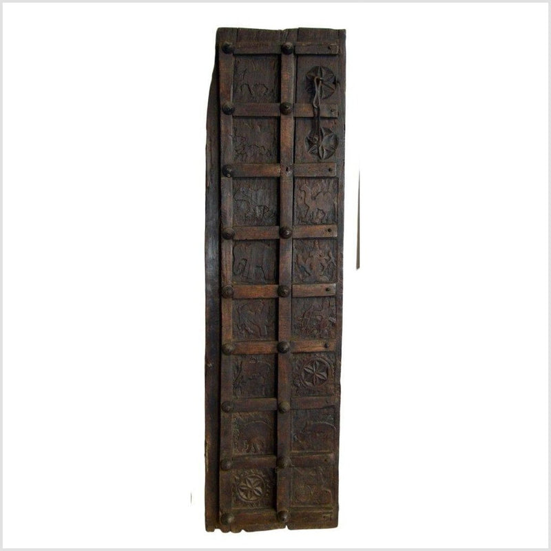 Antique Indian Hand Carved Temple Doors-YN2963-3. Asian & Chinese Furniture, Art, Antiques, Vintage Home Décor for sale at FEA Home