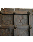 Antique Indian Hand Carved Temple Doors-4. Asian & Chinese Furniture, Art, Antiques, Vintage Home Décor for sale at FEA Home
