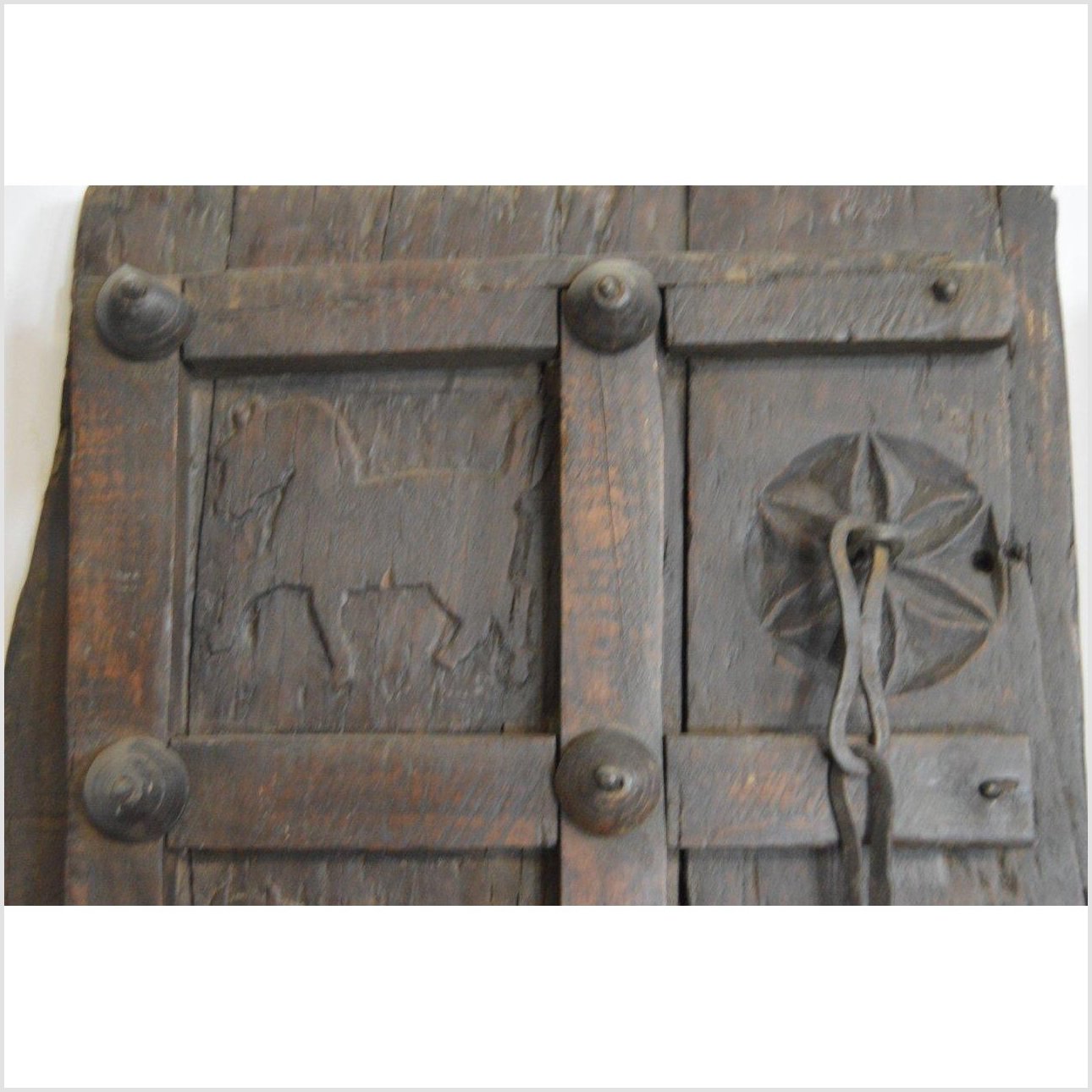 Antique Indian Hand Carved Temple Doors-9. Asian &amp; Chinese Furniture, Art, Antiques, Vintage Home Décor for sale at FEA Home