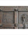 Antique Indian Hand Carved Temple Doors-9. Asian & Chinese Furniture, Art, Antiques, Vintage Home Décor for sale at FEA Home