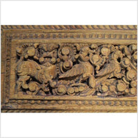 Antique Indian Hand Carved Wooden Wall Ornament