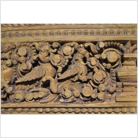 Antique Indian Hand Carved Wooden Wall Ornament-YN4875-4. Asian & Chinese Furniture, Art, Antiques, Vintage Home Décor for sale at FEA Home