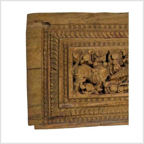 Antique Indian Hand Carved Wooden Wall Ornament-YN4875-5. Asian & Chinese Furniture, Art, Antiques, Vintage Home Décor for sale at FEA Home