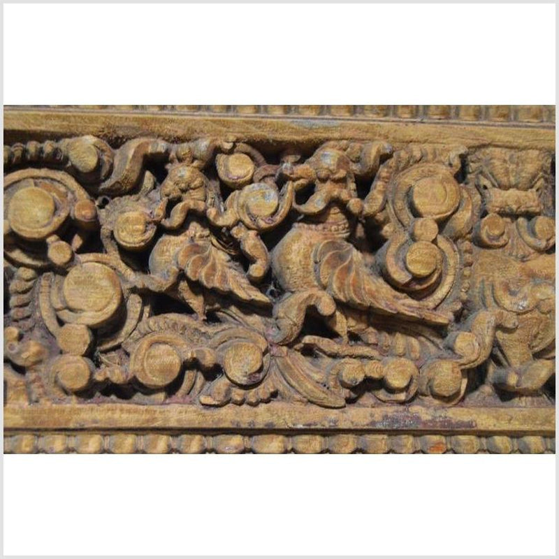 Antique Indian Hand Carved Wooden Wall Ornament-YN4875-6. Asian & Chinese Furniture, Art, Antiques, Vintage Home Décor for sale at FEA Home