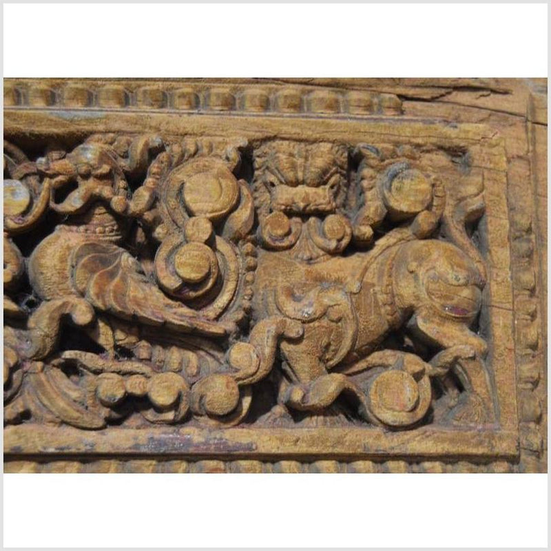 Antique Indian Hand Carved Wooden Wall Ornament-YN4875-7. Asian & Chinese Furniture, Art, Antiques, Vintage Home Décor for sale at FEA Home