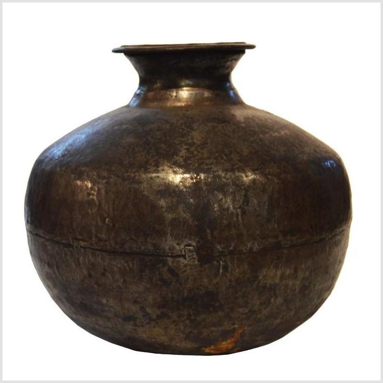 Antique Indian Hand Tooled Jug- Asian Antiques, Vintage Home Decor & Chinese Furniture - FEA Home