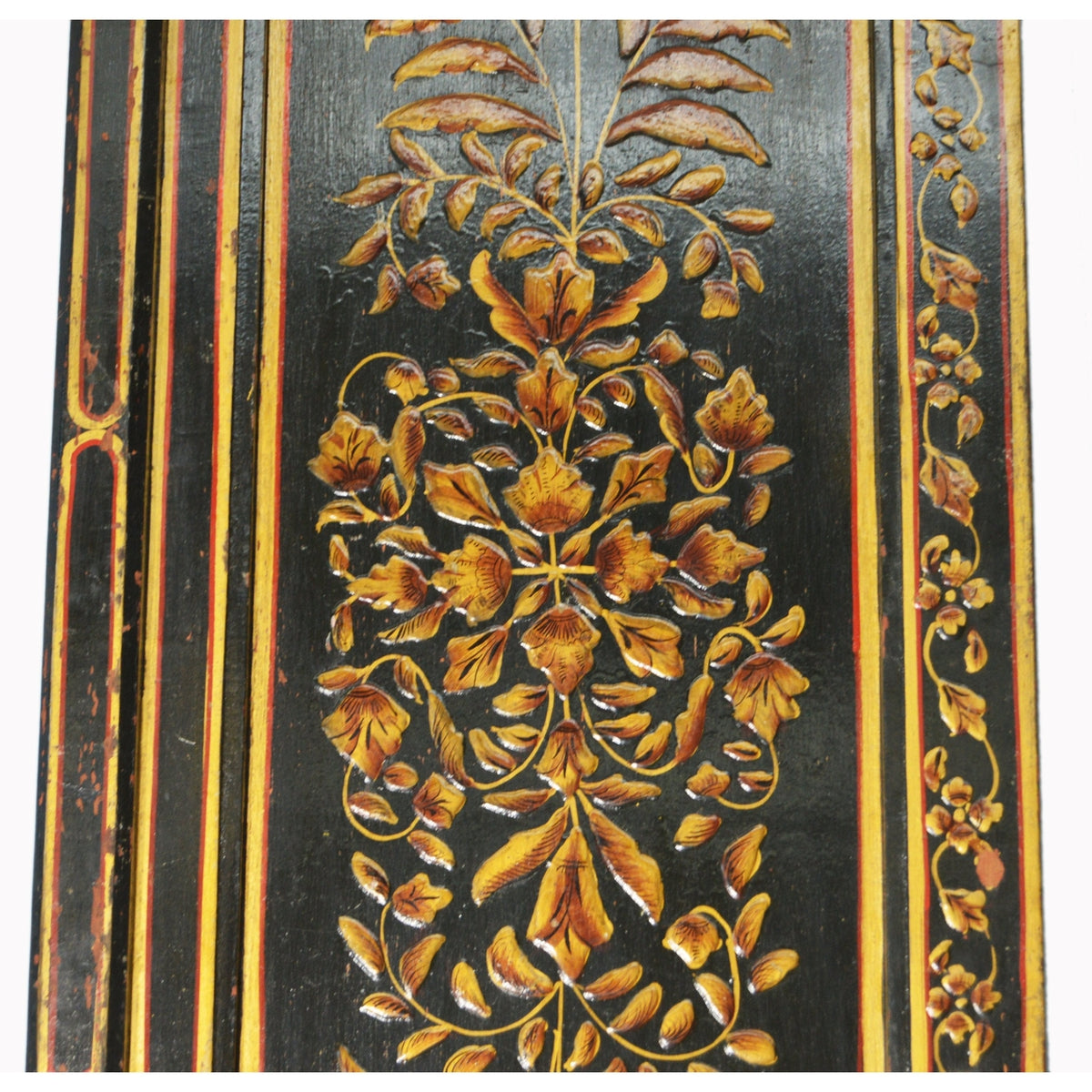 Antique Indian Lacquered Wooden Door-5. Asian &amp; Chinese Furniture, Art, Antiques, Vintage Home Décor for sale at FEA Home