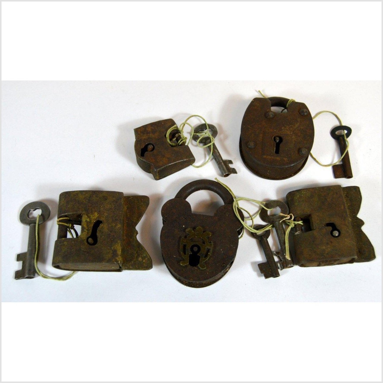 Antique Indian Locks-1. Asian & Chinese Furniture, Art, Antiques, Vintage Home Décor for sale at FEA Home