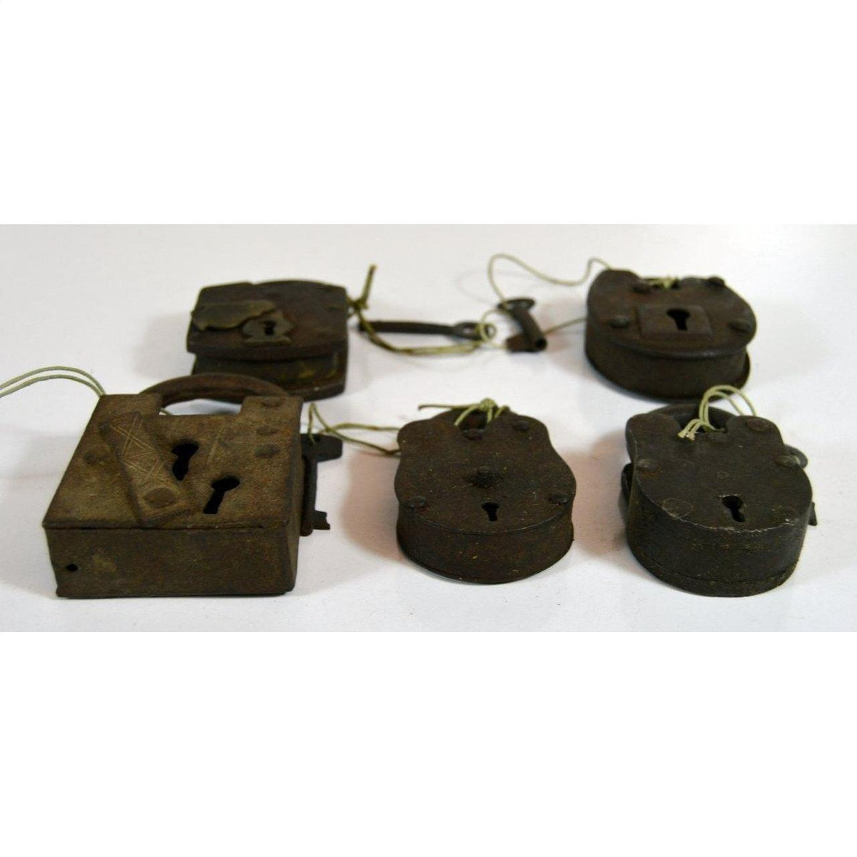 Antique Indian Locks-7. Asian &amp; Chinese Furniture, Art, Antiques, Vintage Home Décor for sale at FEA Home