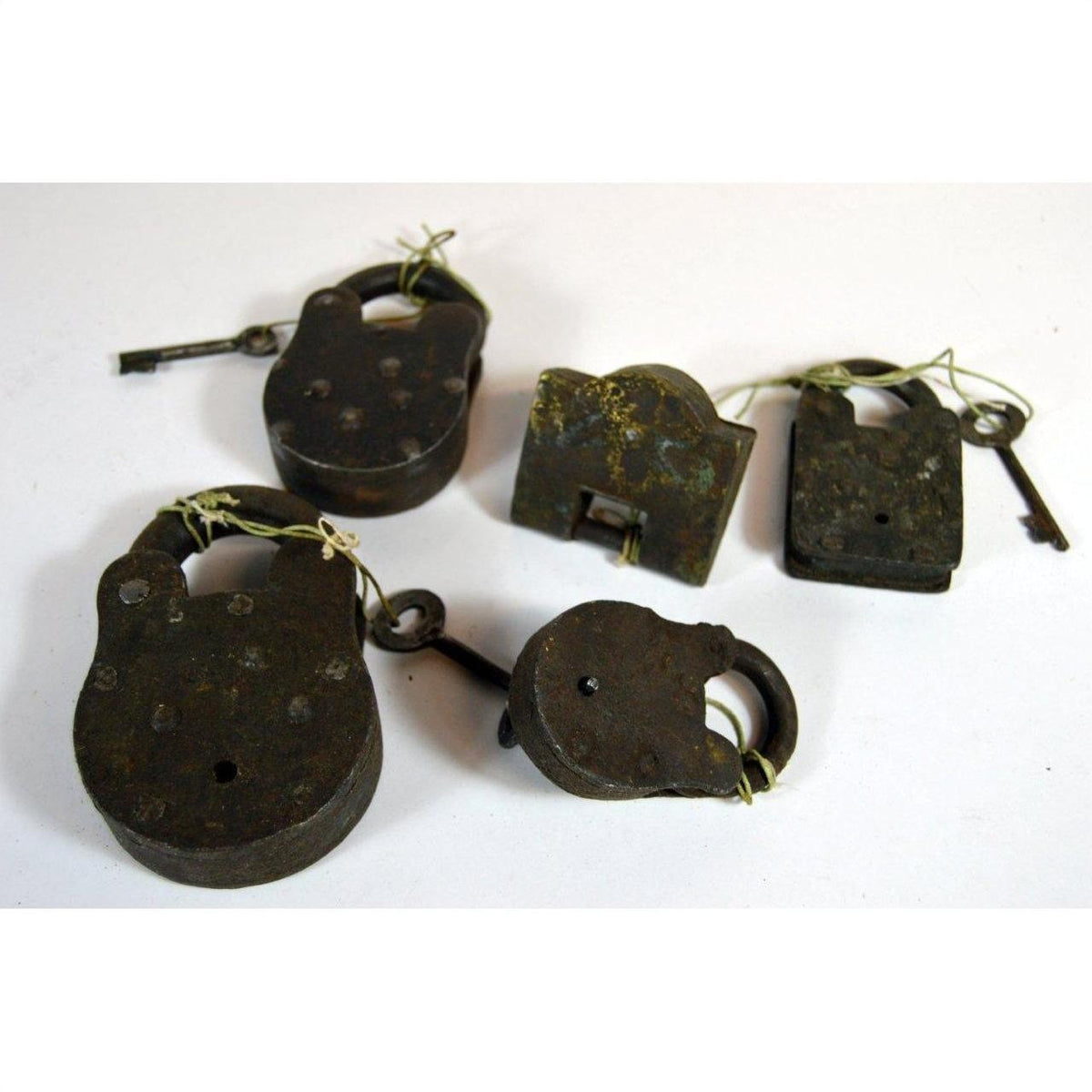 Antique Indian Locks-7. Asian &amp; Chinese Furniture, Art, Antiques, Vintage Home Décor for sale at FEA Home