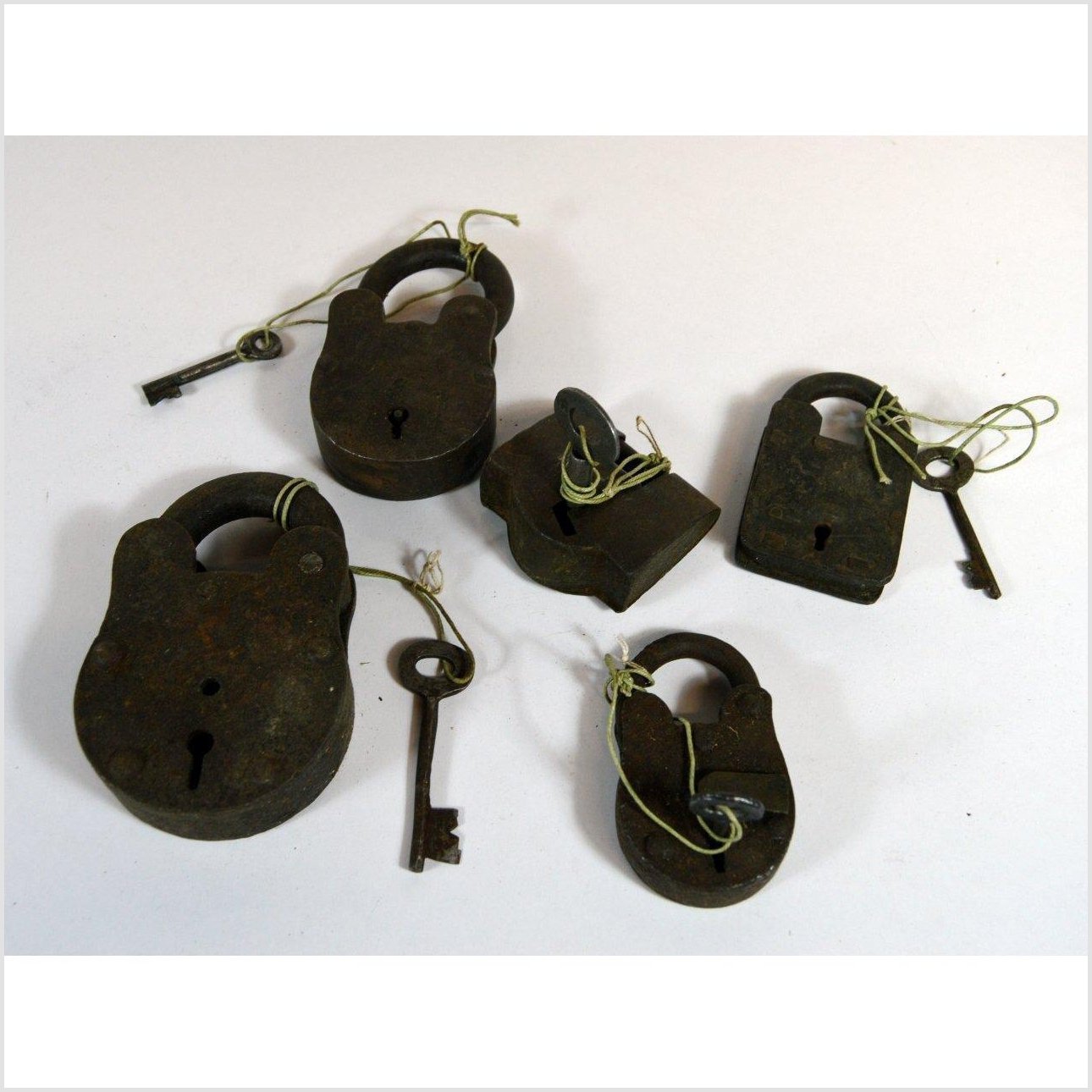 Antique Indian Locks-1. Asian &amp; Chinese Furniture, Art, Antiques, Vintage Home Décor for sale at FEA Home
