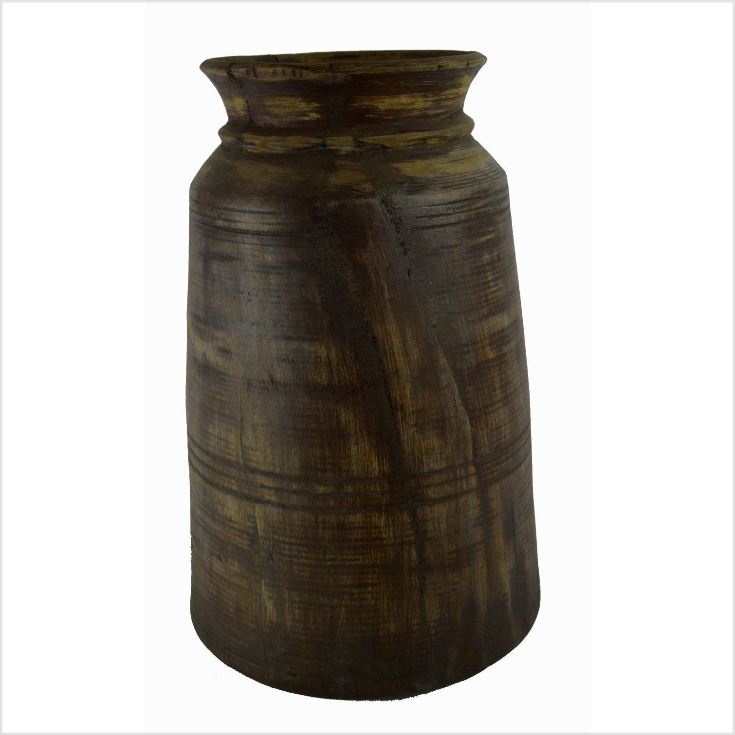Antique Indian Milk Storage Container (Vase)-1. Asian & Chinese Furniture, Art, Antiques, Vintage Home Décor for sale at FEA Home