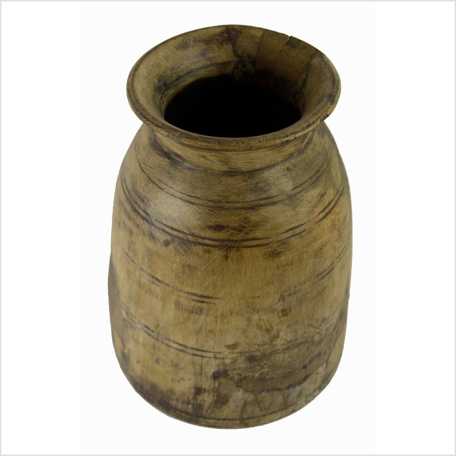 Antique Indian Milk Storage Container (Vase)-2. Asian & Chinese Furniture, Art, Antiques, Vintage Home Décor for sale at FEA Home