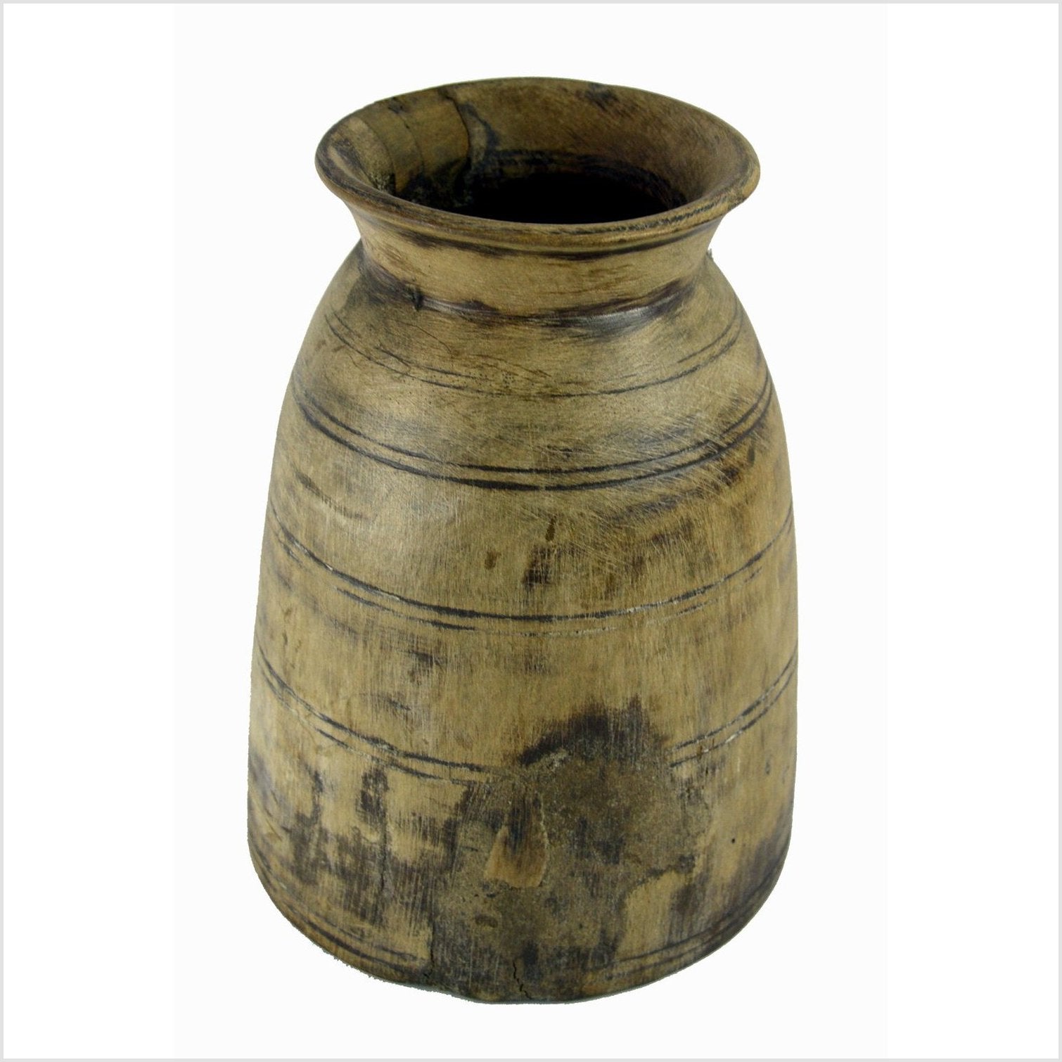 Antique Indian Milk Storage Container (Vase)-5. Asian &amp; Chinese Furniture, Art, Antiques, Vintage Home Décor for sale at FEA Home