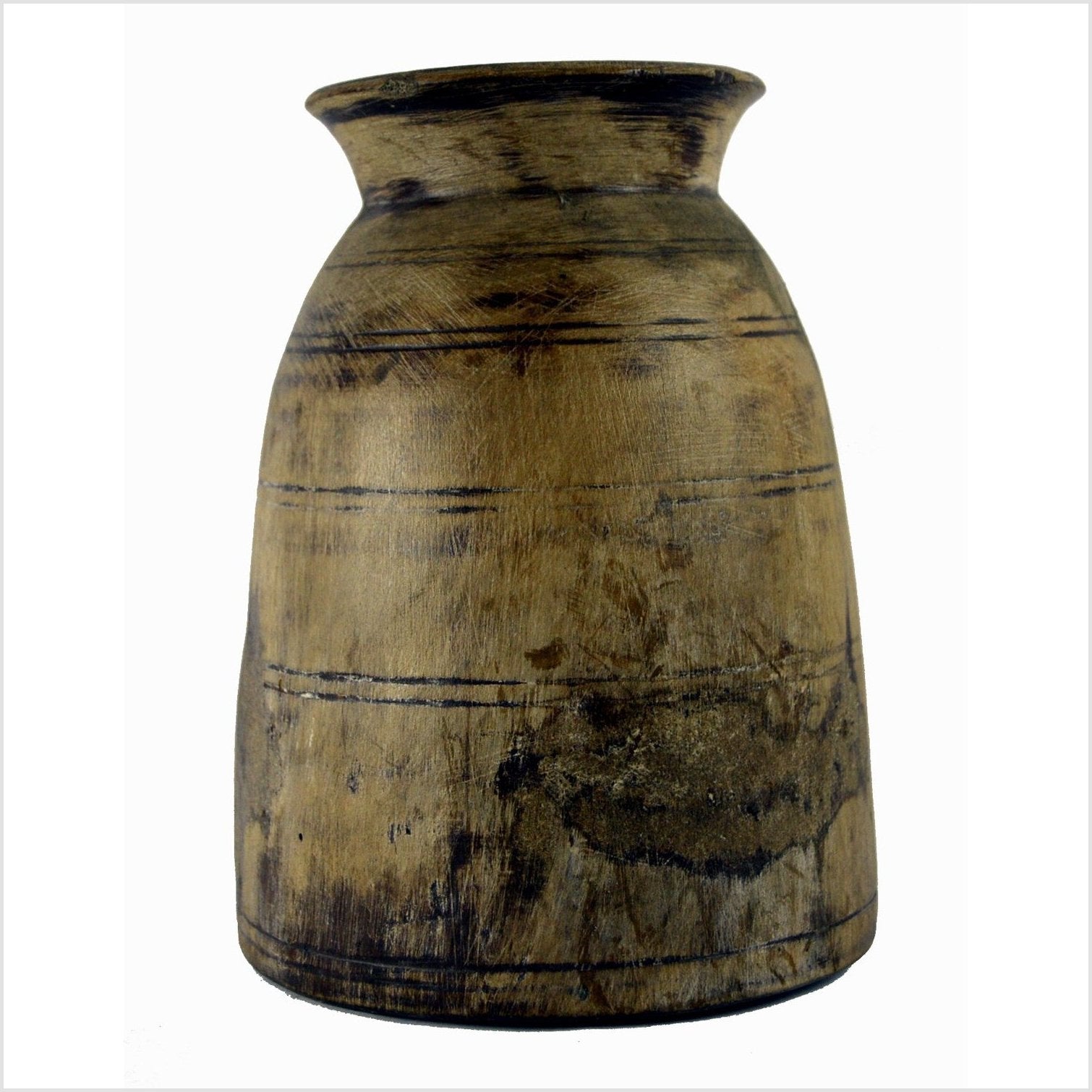 Antique Indian Milk Storage Container (Vase)-1. Asian & Chinese Furniture, Art, Antiques, Vintage Home Décor for sale at FEA Home