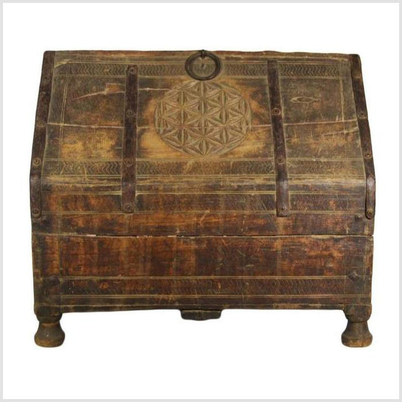 Antique Indian Mughal Dowry Chest 