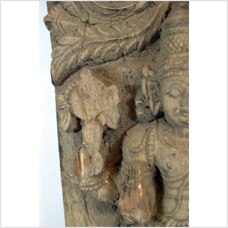 Antique Indian Sheesham Wood Carving 