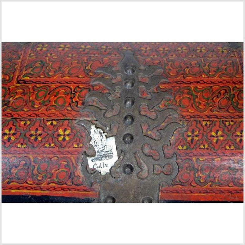 Antique Indian Trunk-YN4909-10. Asian & Chinese Furniture, Art, Antiques, Vintage Home Décor for sale at FEA Home