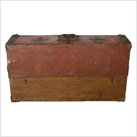 Antique Indian Trunk-YN4909-2. Asian & Chinese Furniture, Art, Antiques, Vintage Home Décor for sale at FEA Home
