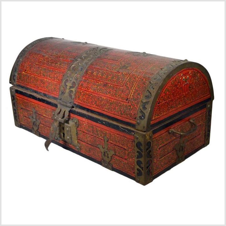 Antique Indian Trunk-2. Asian & Chinese Furniture, Art, Antiques, Vintage Home Décor for sale at FEA Home