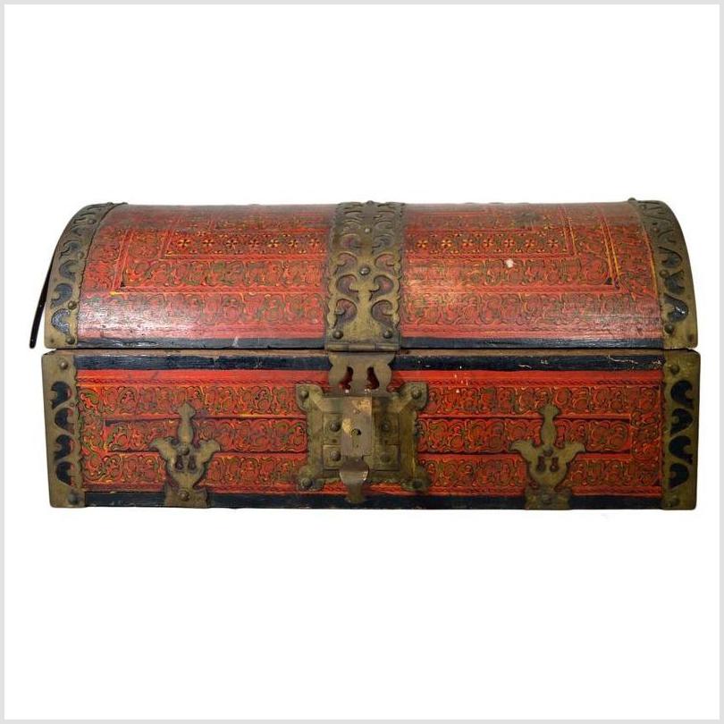 Antique Indian Trunk-1. Asian & Chinese Furniture, Art, Antiques, Vintage Home Décor for sale at FEA Home