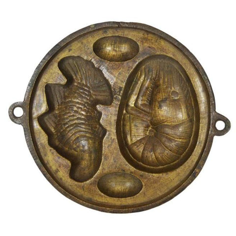 Antique Indonesian Cake Mold-YN4907-1. Asian & Chinese Furniture, Art, Antiques, Vintage Home Décor for sale at FEA Home
