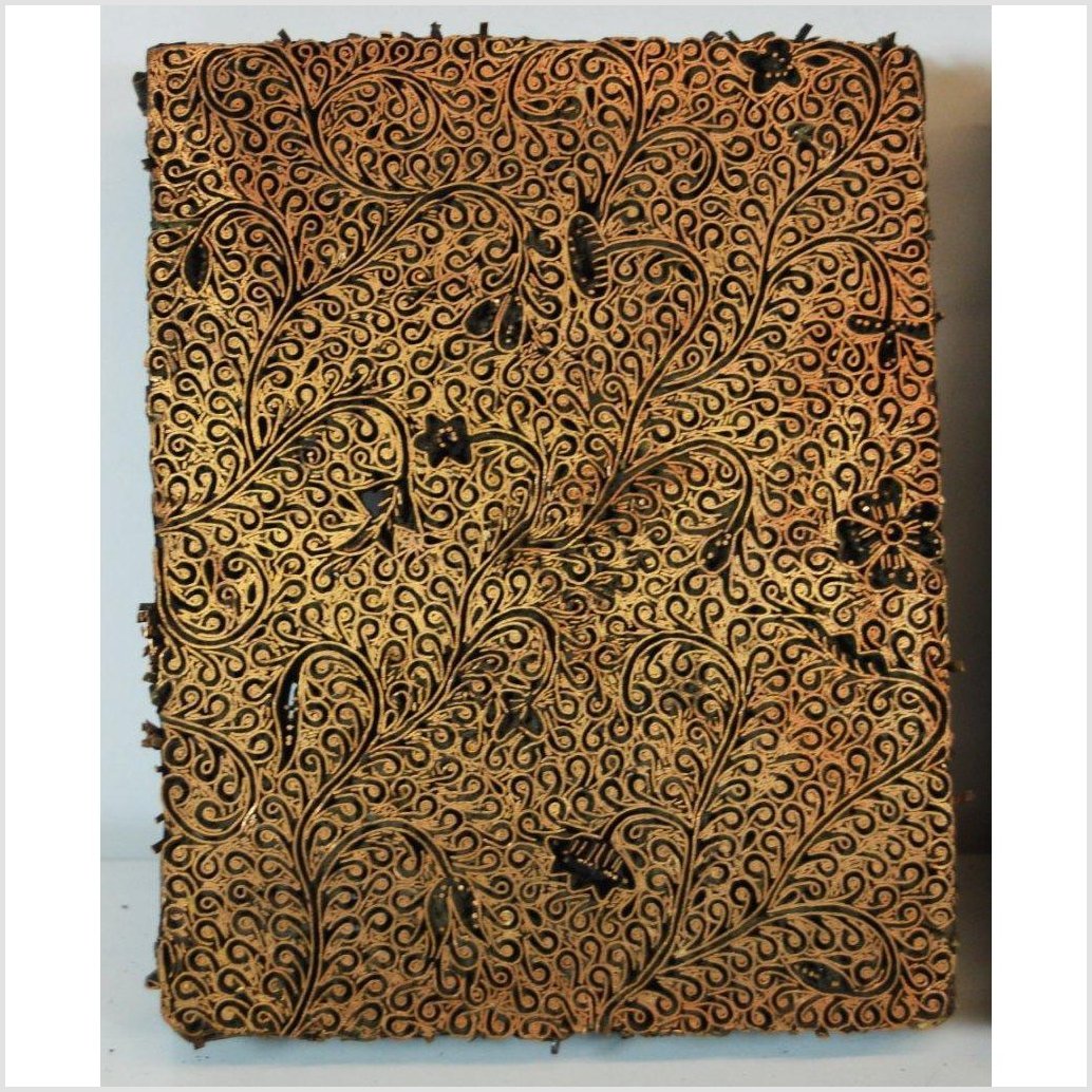 Set of 3 Antique Indonesian Copper Batik Ink Blocks-2. Asian &amp; Chinese Furniture, Art, Antiques, Vintage Home Décor for sale at FEA Home