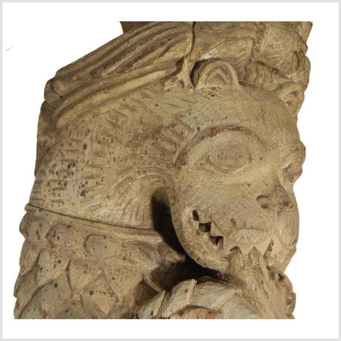 Antique Indonesian Hand Carved Wooden Statue-8. Asian &amp; Chinese Furniture, Art, Antiques, Vintage Home Décor for sale at FEA Home