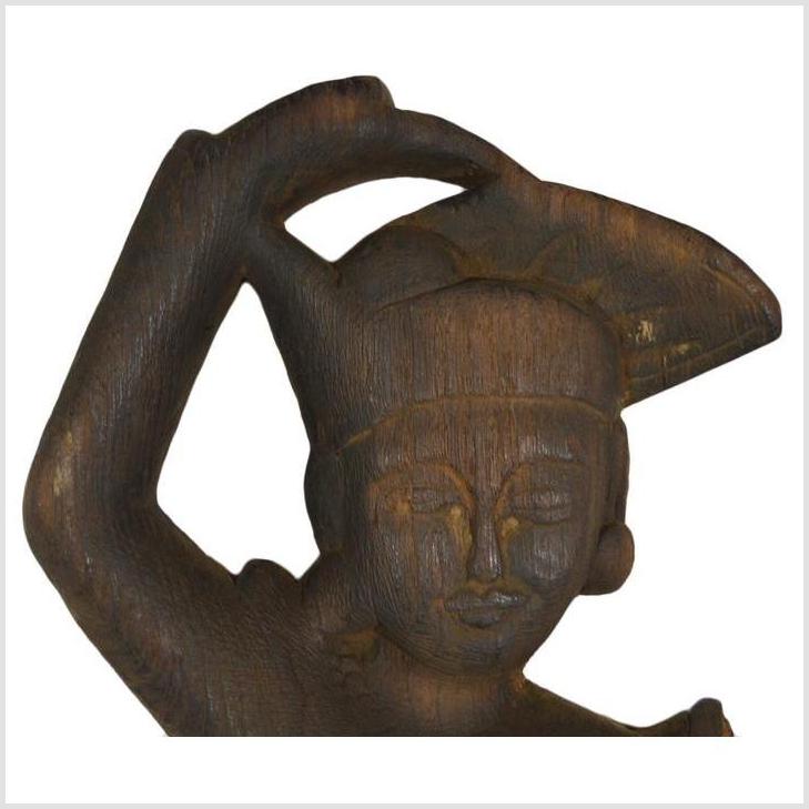 Antique Indonesian Hand Carved Wooden Statue-2. Asian & Chinese Furniture, Art, Antiques, Vintage Home Décor for sale at FEA Home