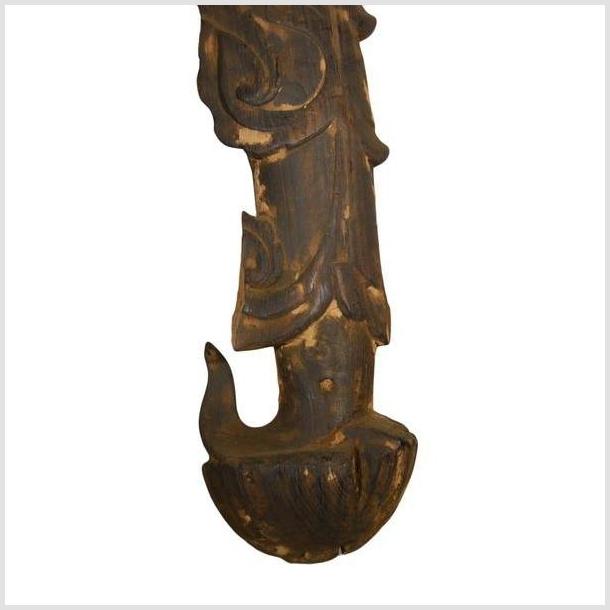 Antique Indonesian Hand Carved Wooden Statue 